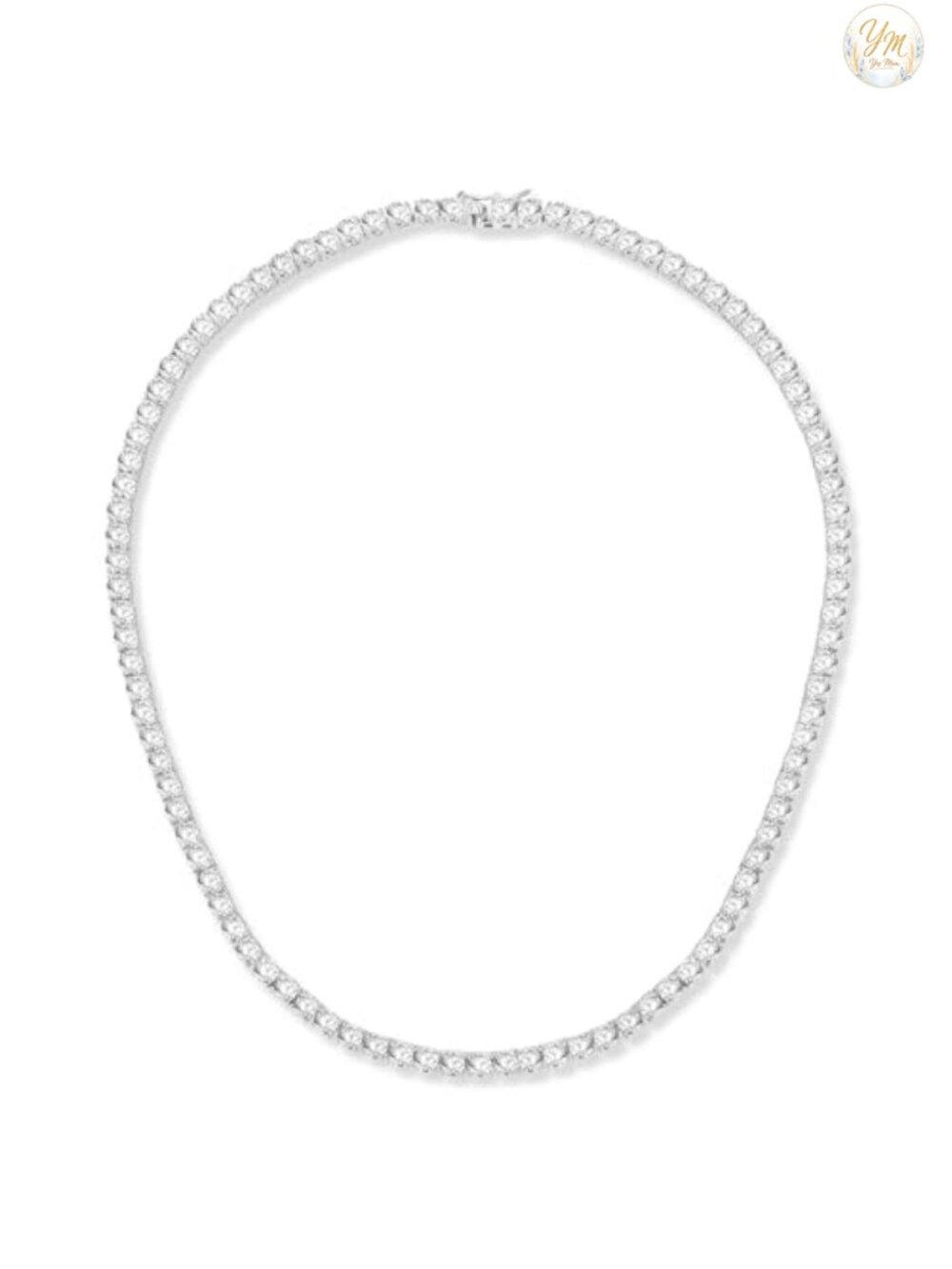 4mm CZ Tennis Necklace 18K Gold Plated